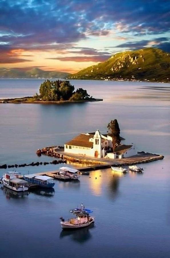 Ninos Luxury Apartment Corfu  Bagian luar foto